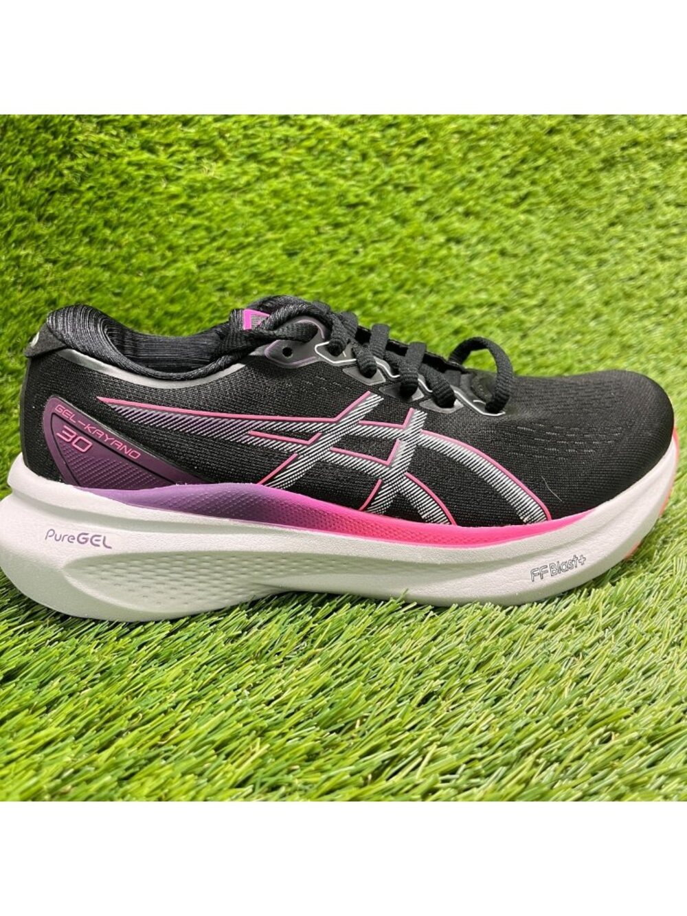 Asics Gel-Kayano 30 Womens Size 6 Black Pink Athletic Running Shoes Sneakers